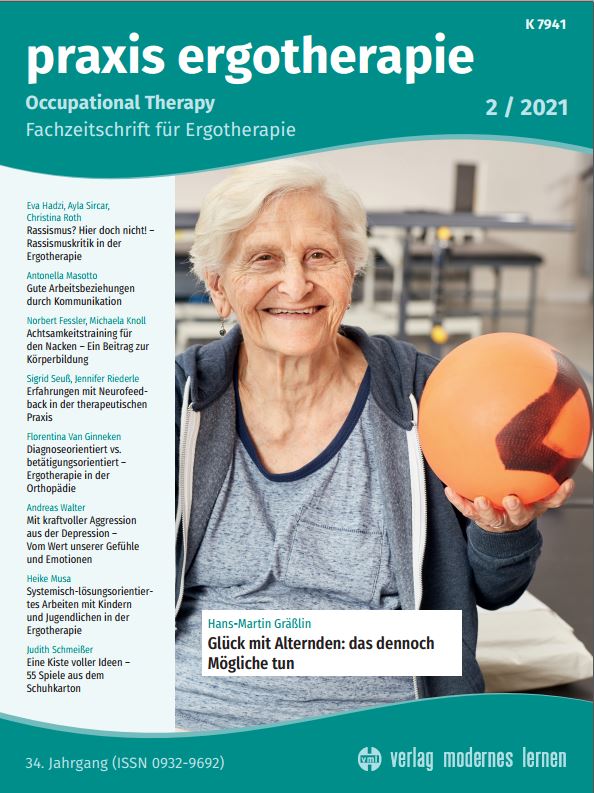 Cover Praxsi Ergotherapie Ausgabe 02/2021