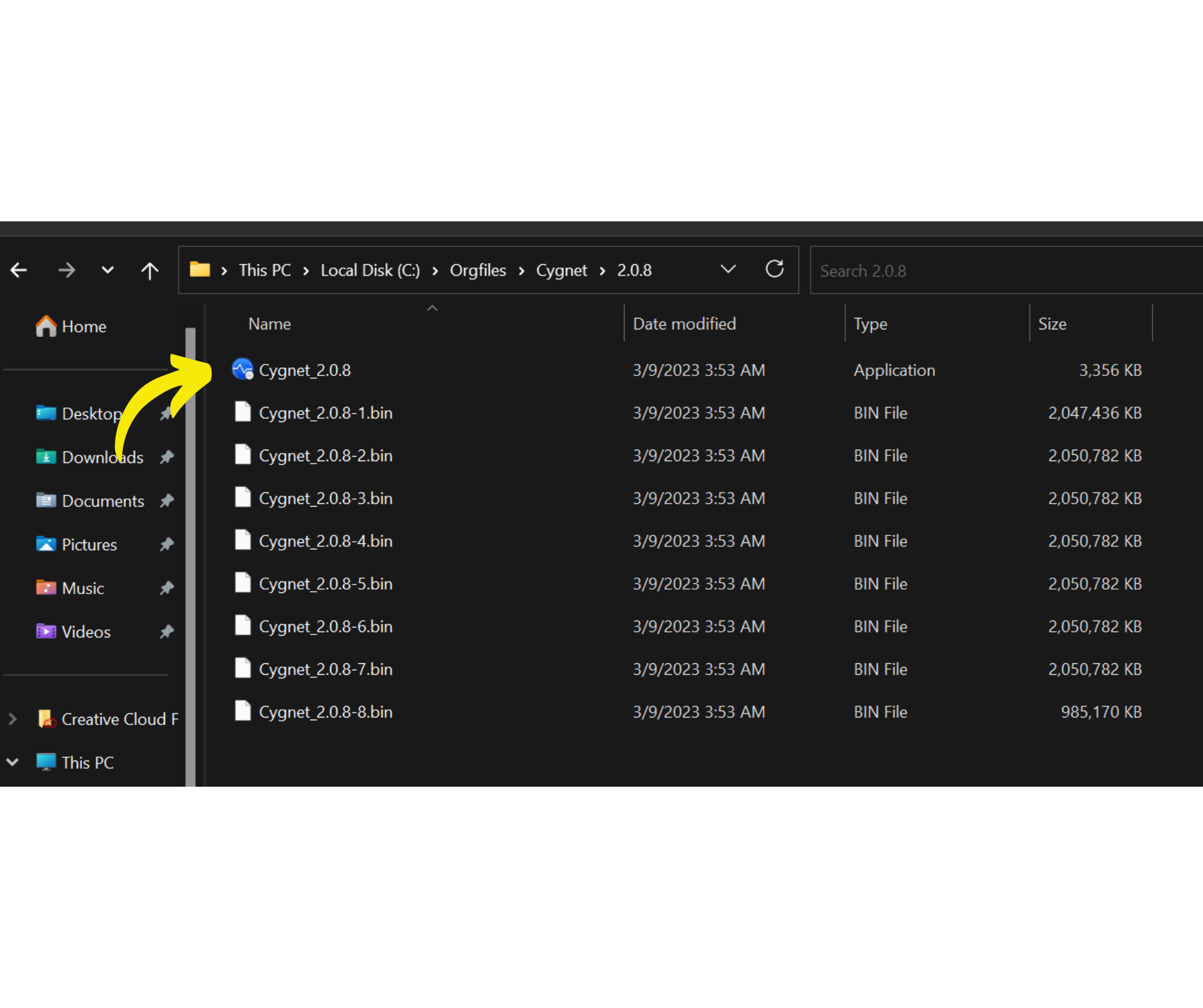 Application Screenshot